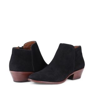 Sam Edelman Petty Black Suede Ankle Booties